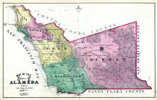 County Map, Alameda County 1878